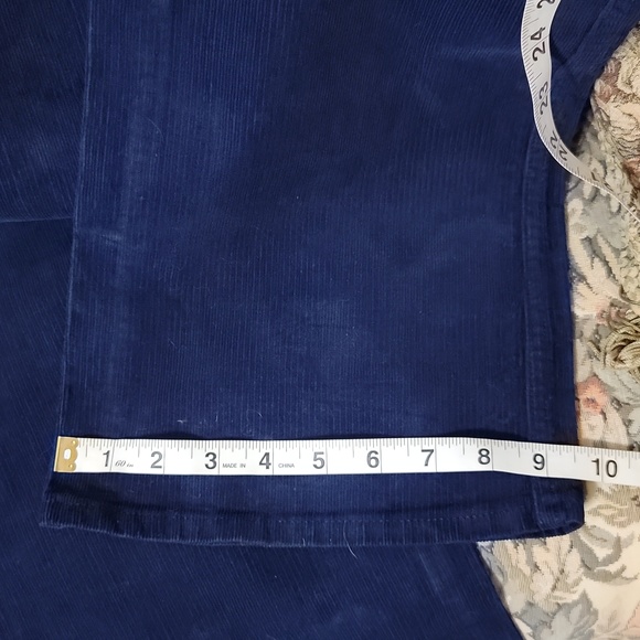 GAP Vintage Flare High Rise Corduroy Size 6L Navy Blue - Picture 8 of 10